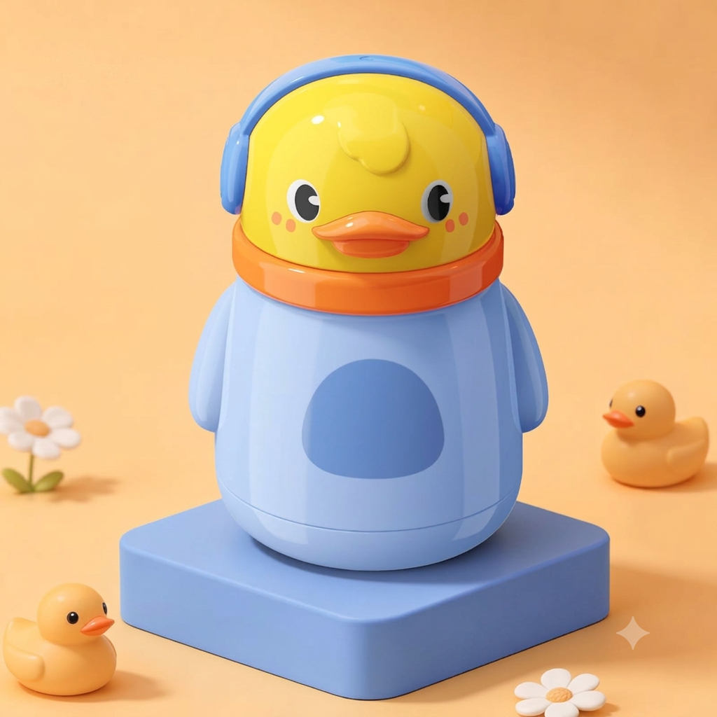 Character Powder Puffs- Light Blue