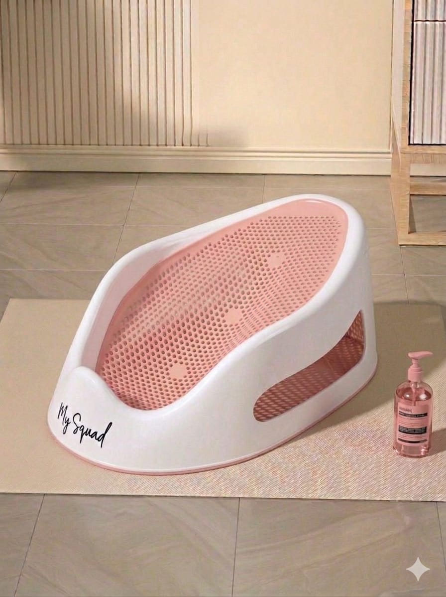 Silicone Bath Seat Pink