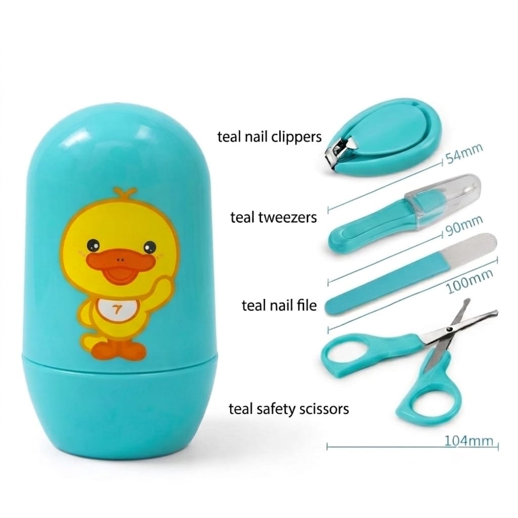 4pcs Baby Manicure Set- Teal
