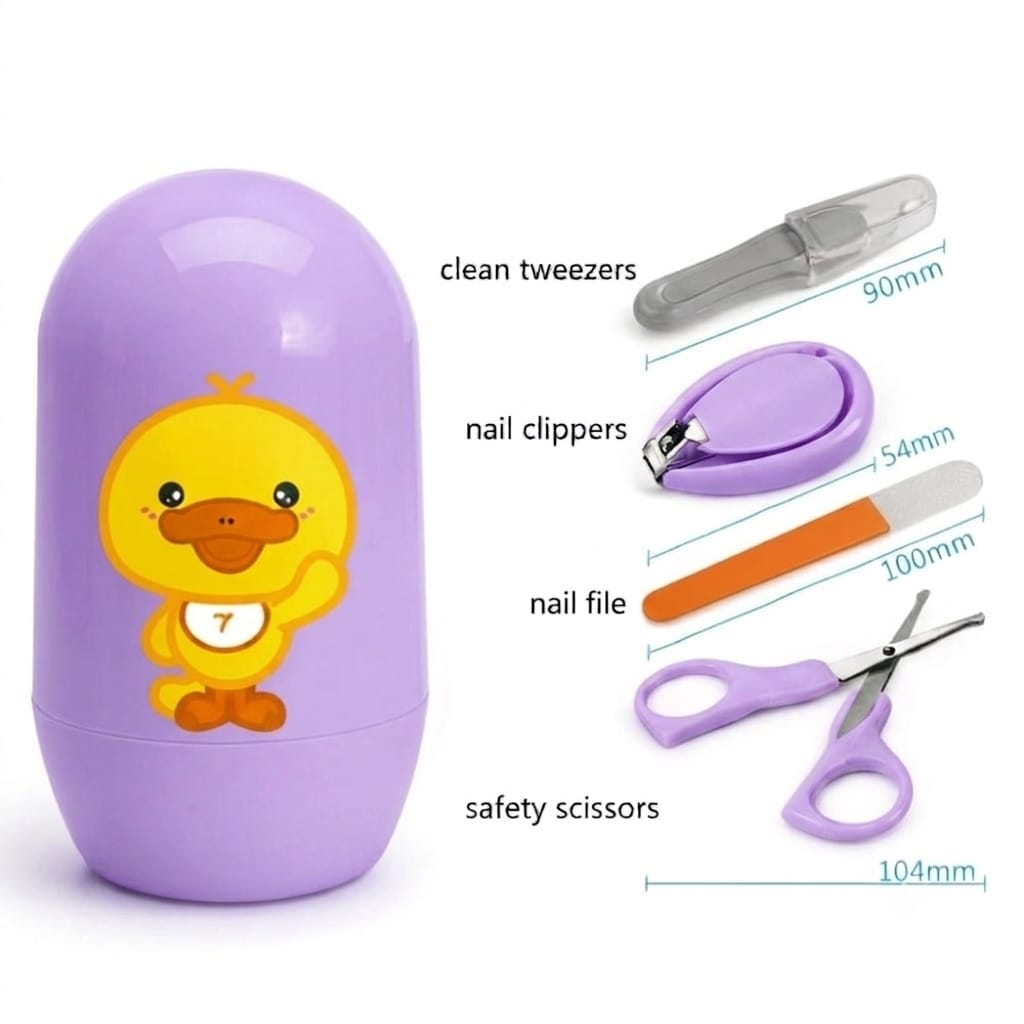 4pcs Baby Manicure Set- Purple
