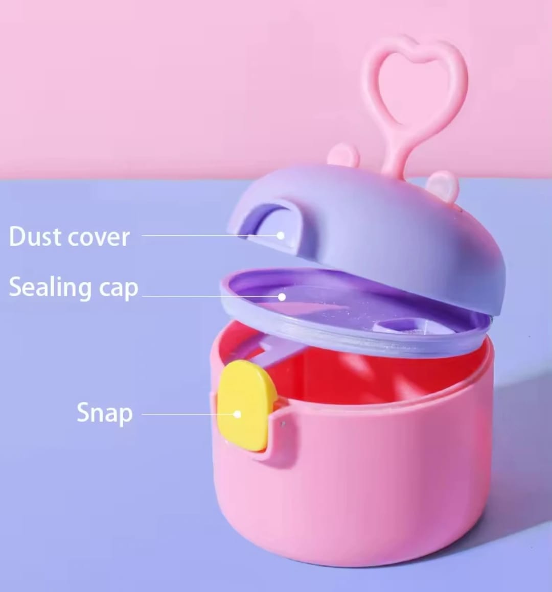 Small Heart Shape Cute Milk Container Blue