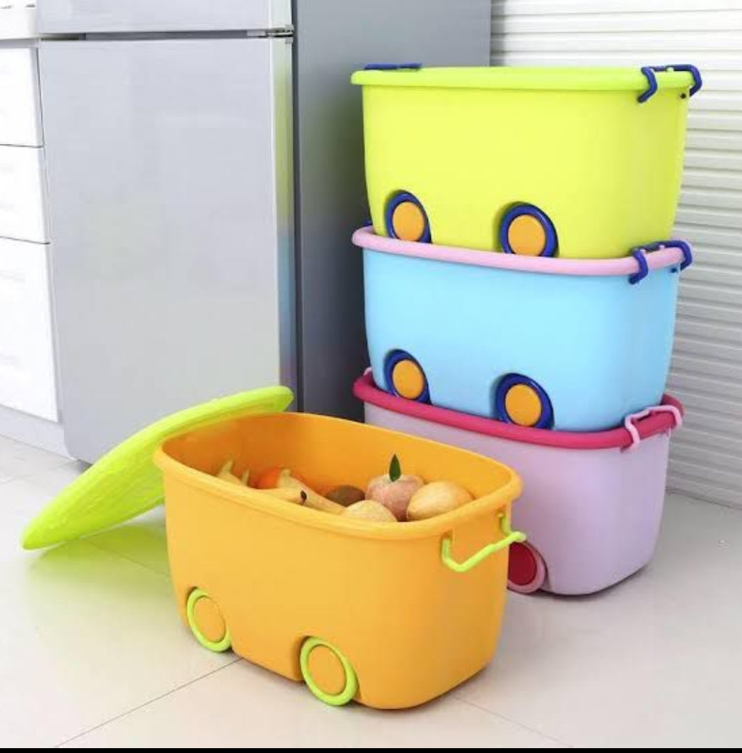 Car Shaped Large Storage Box Blue