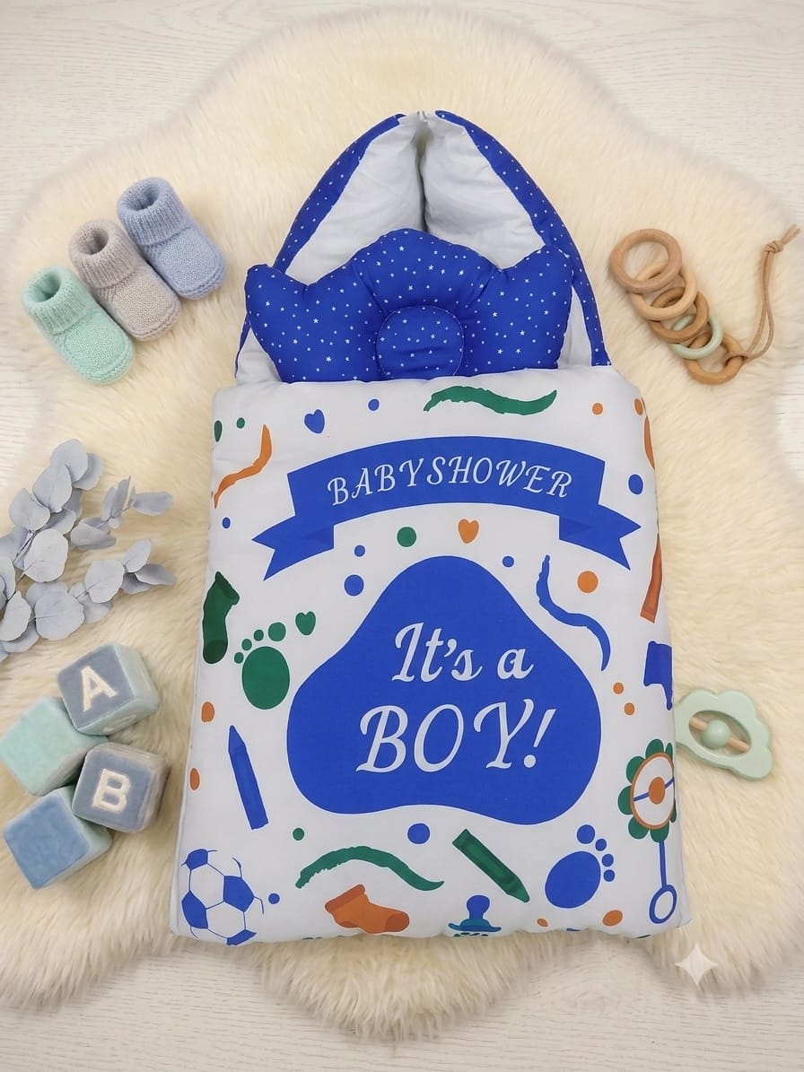 Baby CarrNest- It's A Boy Dark Blue
