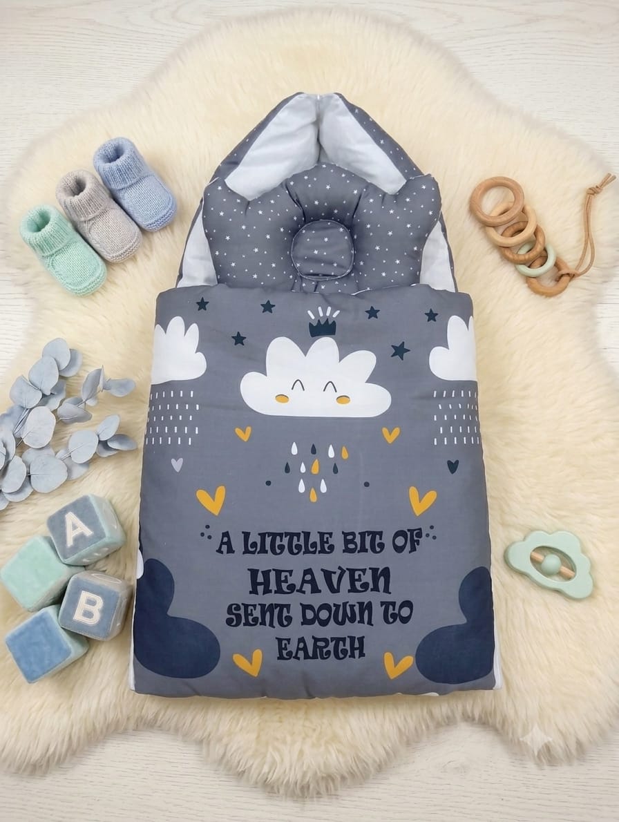 Baby CarryNest- Heaven Design Grey
