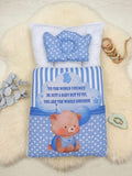 Baby CarryNest- Cute Slogan Light Blue