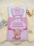 Baby CarryNest- Cute Slogan Pink