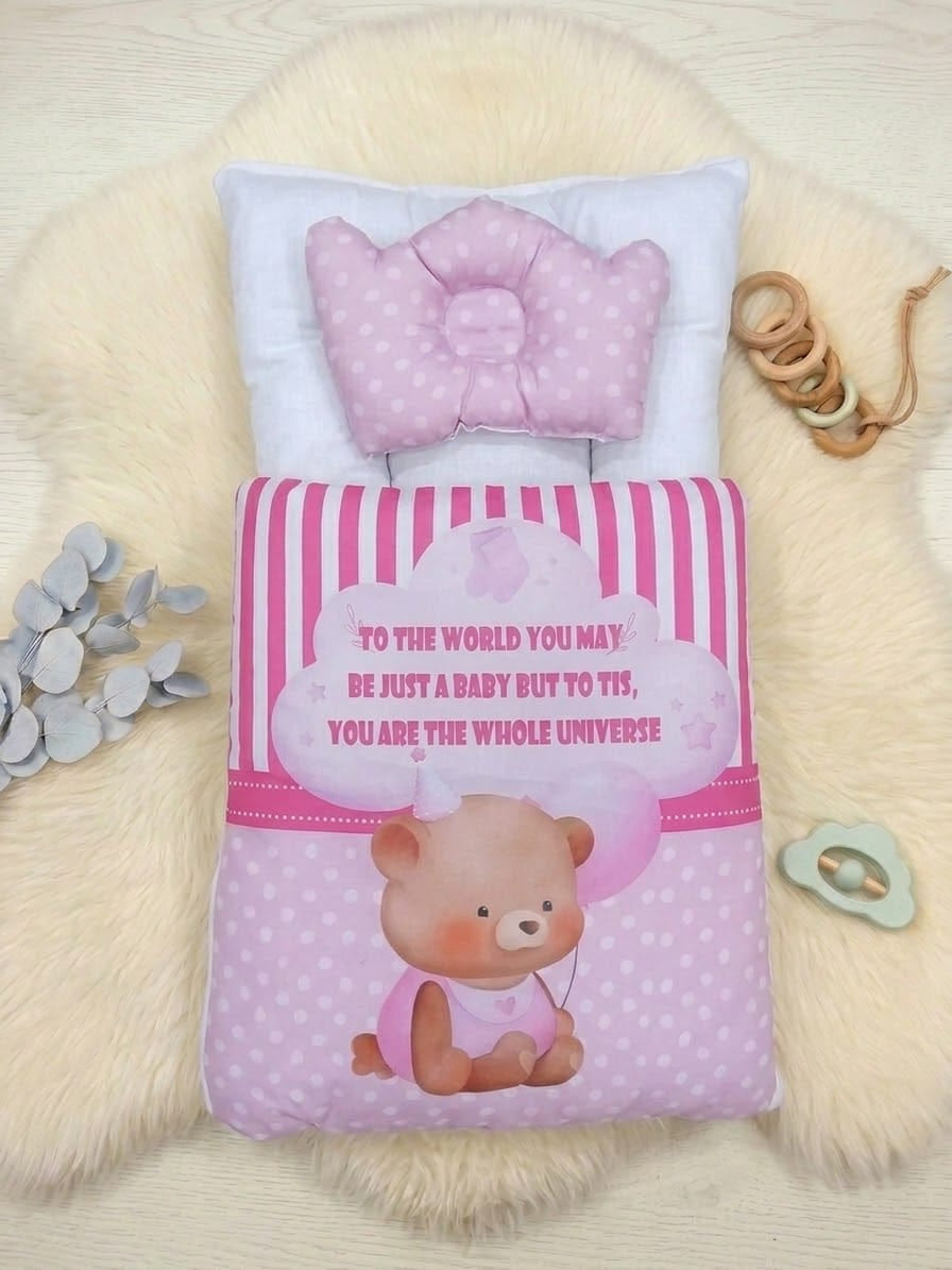 Baby CarryNest- Cute Slogan Pink
