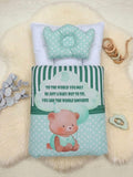 Baby CarryNest- Cute Slogan Green