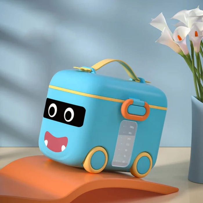 Bus Milk Container Blue