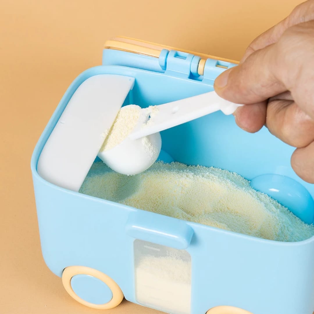Bus Milk Container Blue
