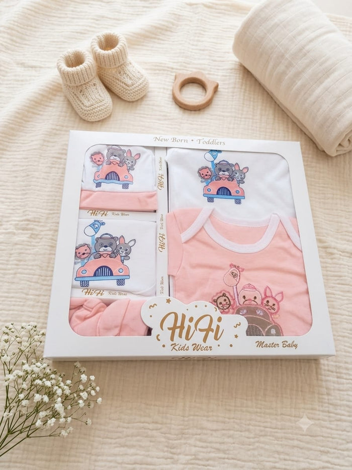 8Pcs Hi Fi Gift Box Baby Pink