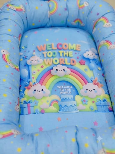 MotherTouch 9pcs baby bedding set Blue