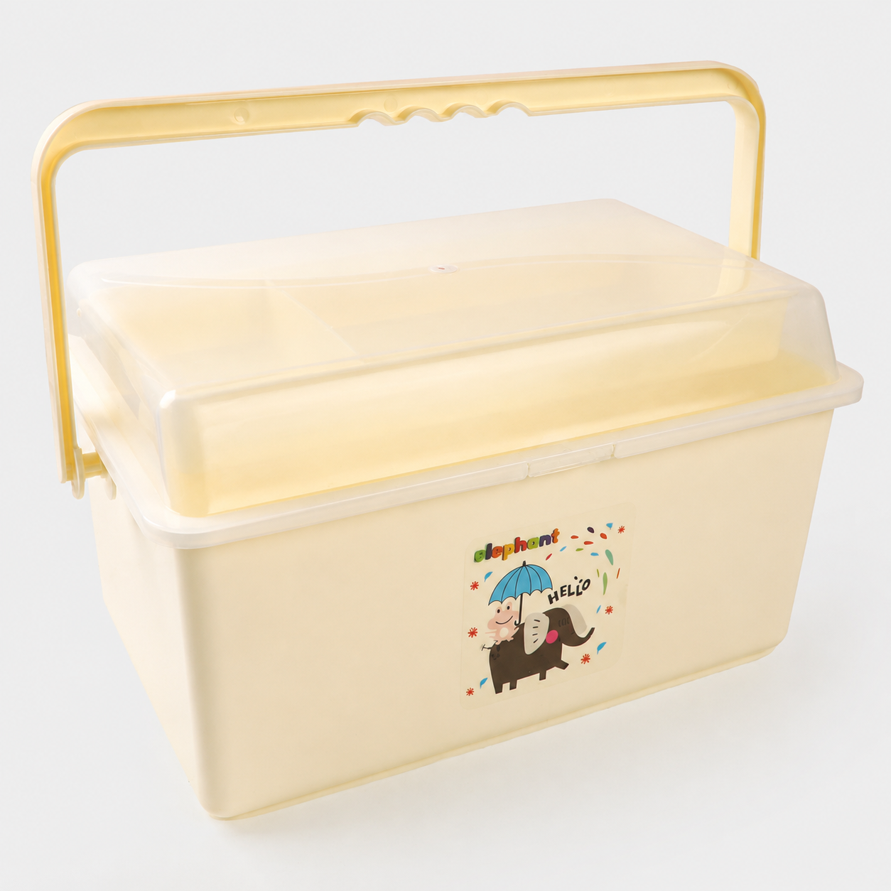 Baby Accessories Storage Box with Handle-Off White