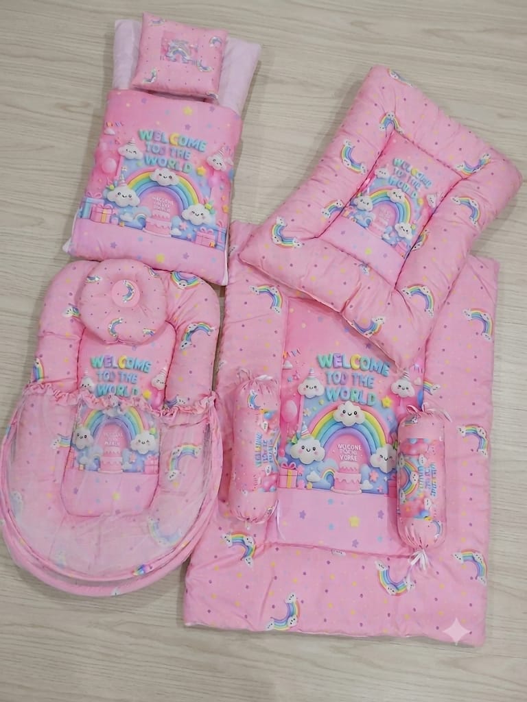 8pcs bedding set - Pink