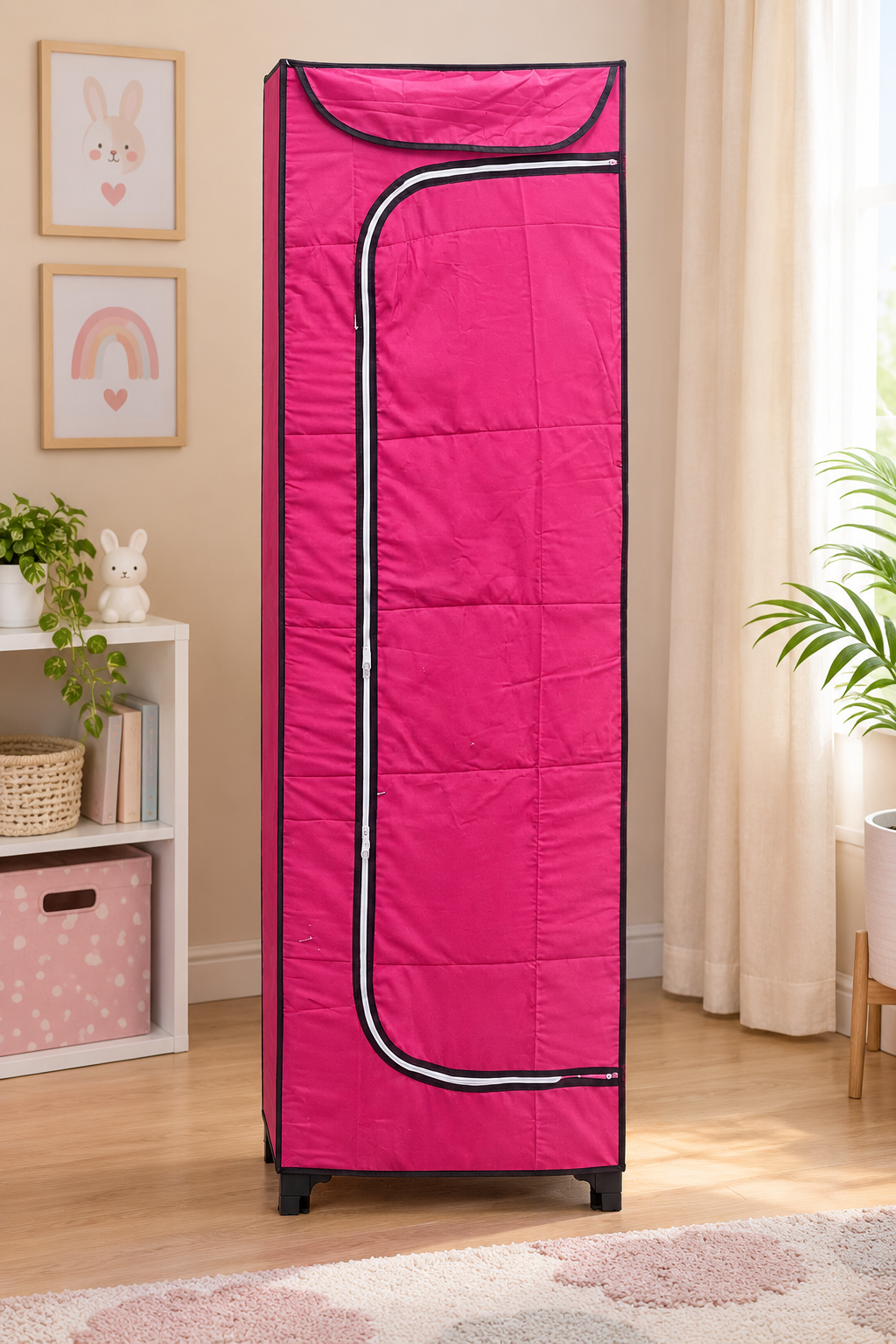 MotherTouch 5 Shelves Wardrobe-Pink