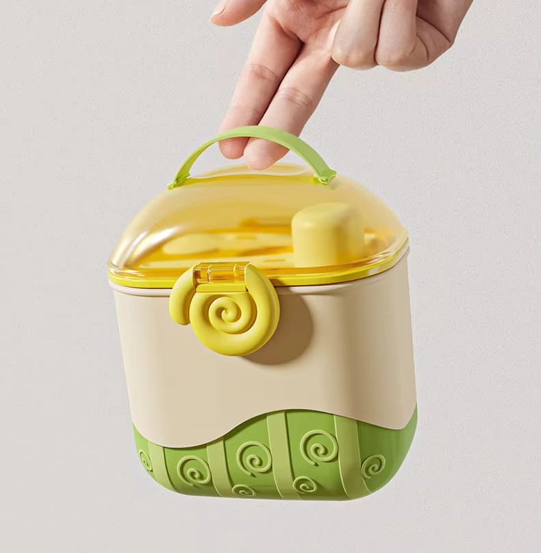Spiral milk powder container offwhite