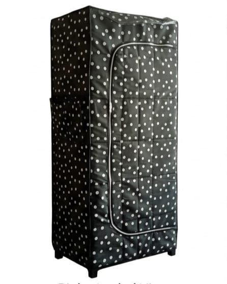 MotherTouch 4 shelf wardrobe - Black