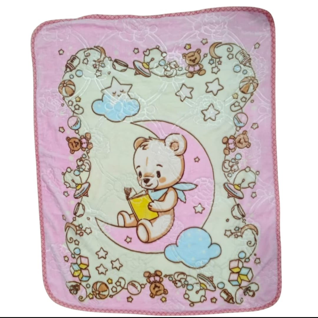 Stardust Imported Double Ply Blankets Pink