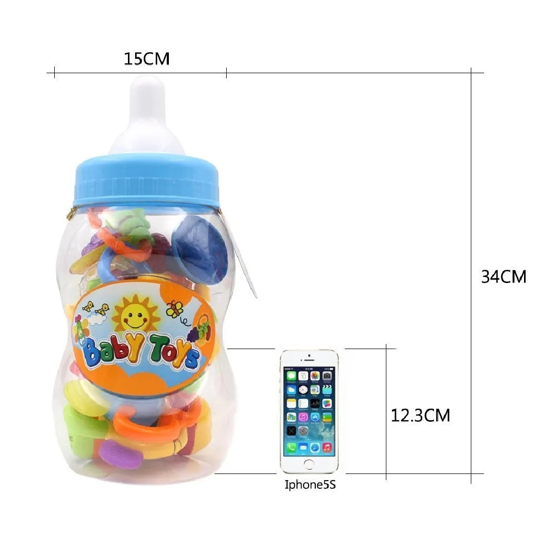 Baby Rattle & Teether Toy Set – Multi-Piece Baby Toy Set