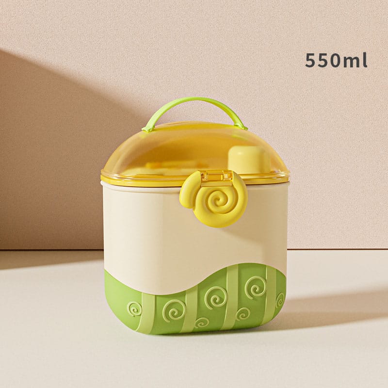 Spiral milk powder container offwhite