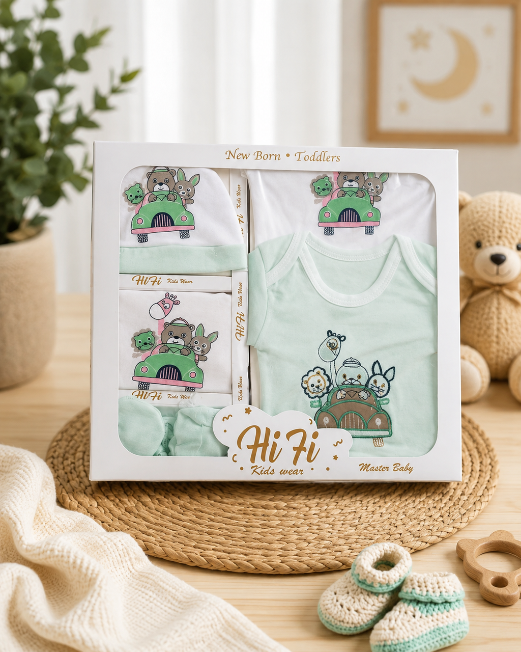 8Pcs Hi Fi Gift Box Light Green