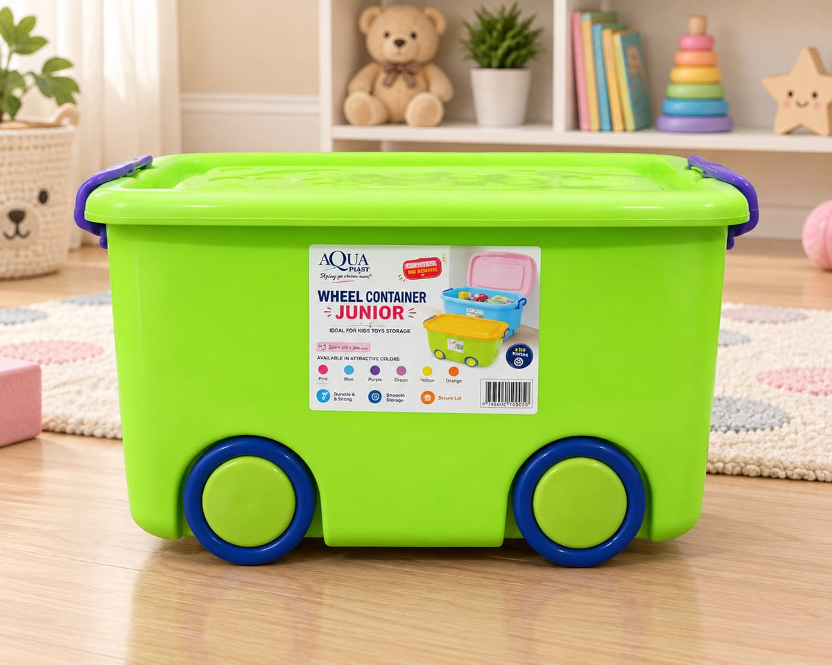 Aqua plast Wheel Junior Storage Box GREEN