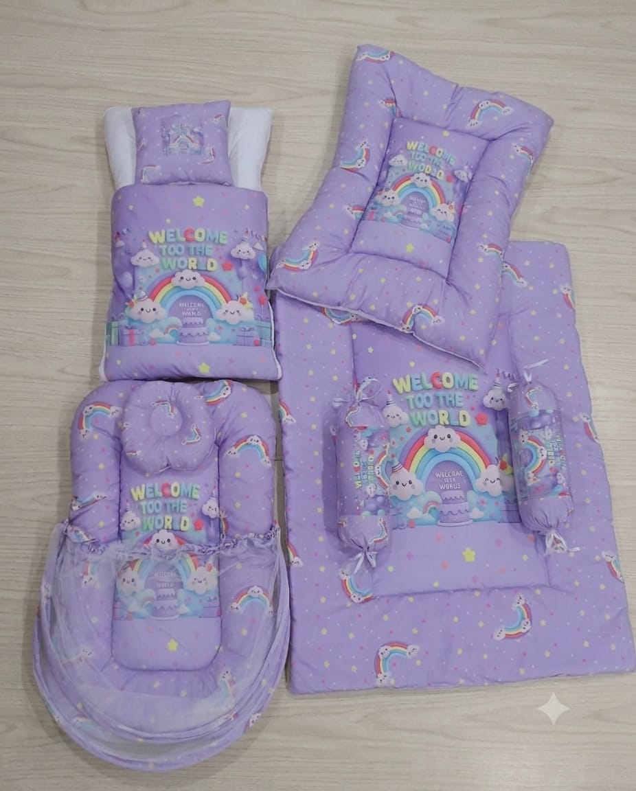 8pcs bedding set - Purple