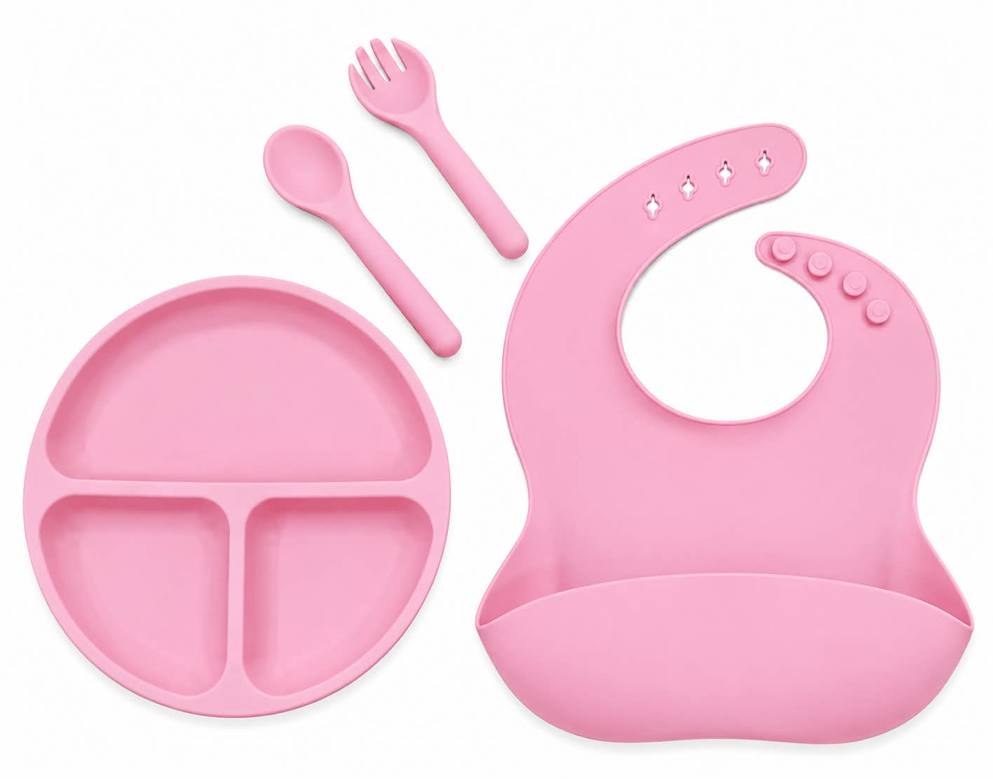 4 pc's silicone meal set