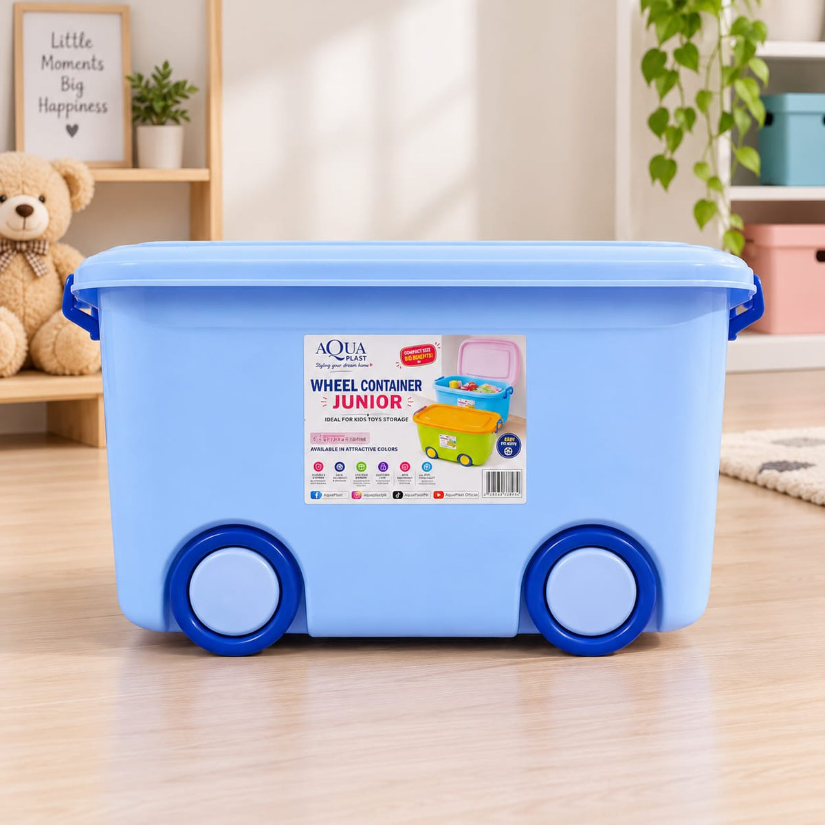 Aqua plast Wheel Junior Storage Box BLUE