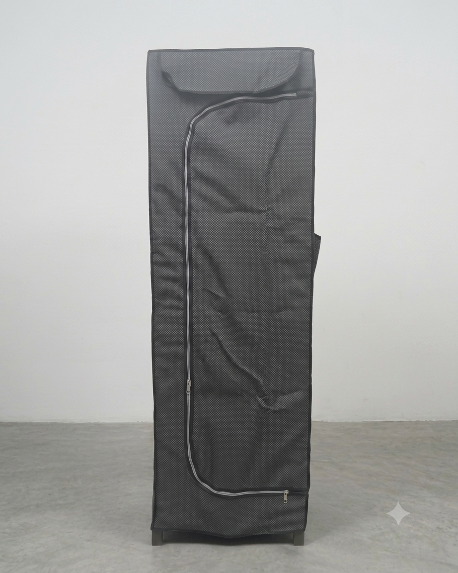 MotherTouch 5 Shelves Wardrobe-Black