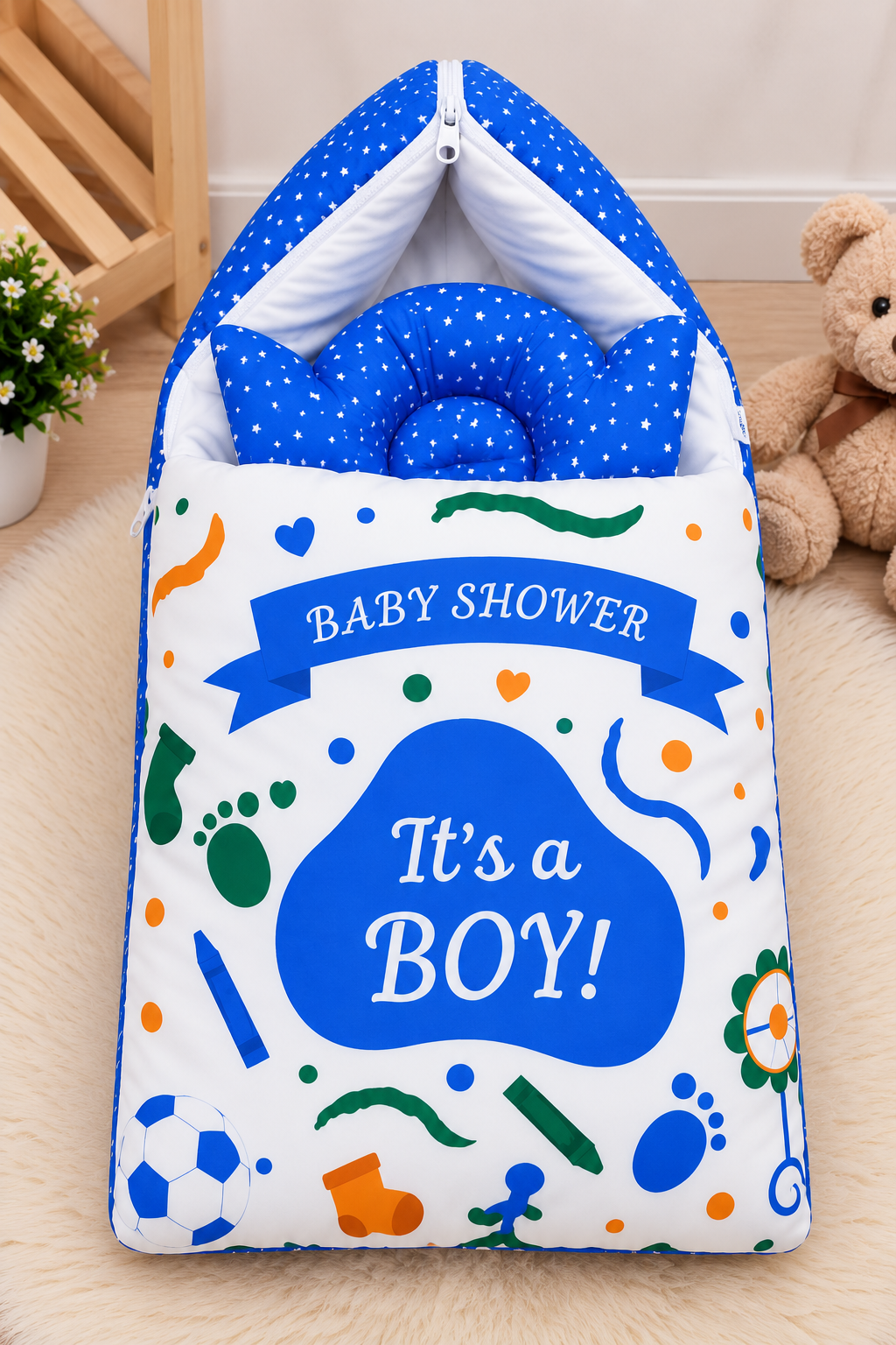 Baby Carrynest-Baby Shower-Its a Boy-Blue