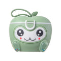 Apple design milk powder container green