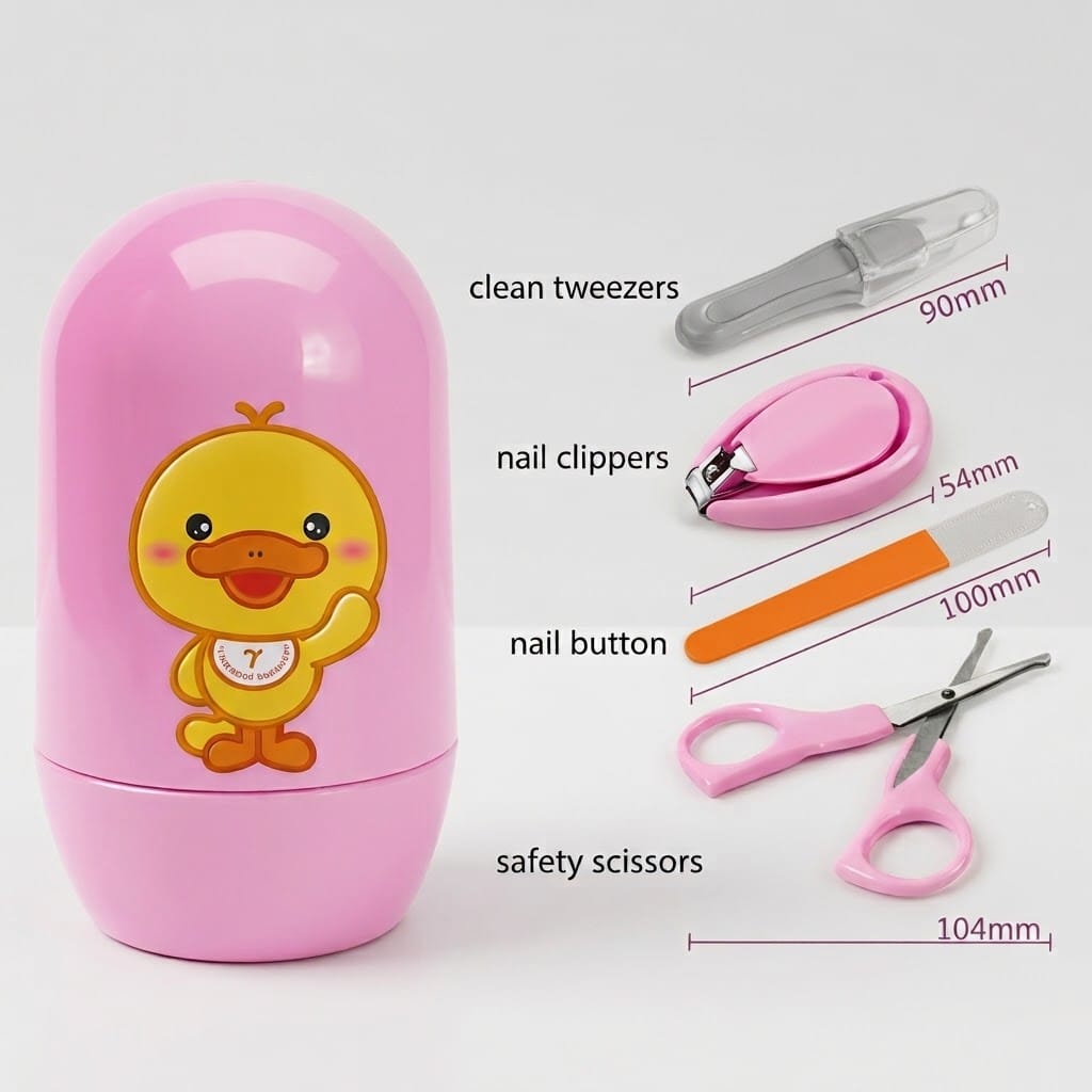 4pcs Baby Manicure Set- Pink