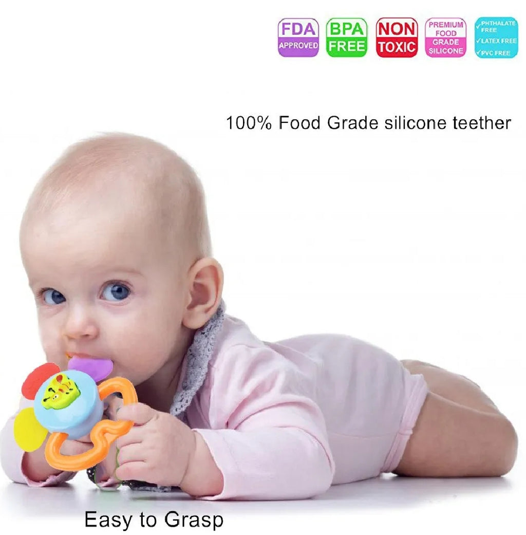 Baby Rattle & Teether Toy Set – Multi-Piece Baby Toy Set