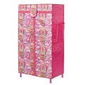 Toddlers 3 shelf foldable wardrobe - Pink