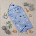 Cuddle Me hooded wrapping sheets blue