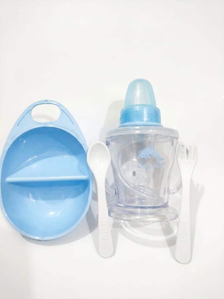Plastic Meal/Bowl Sets for Babies- Blue