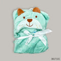 Cute Baby character shawl - Mint Green