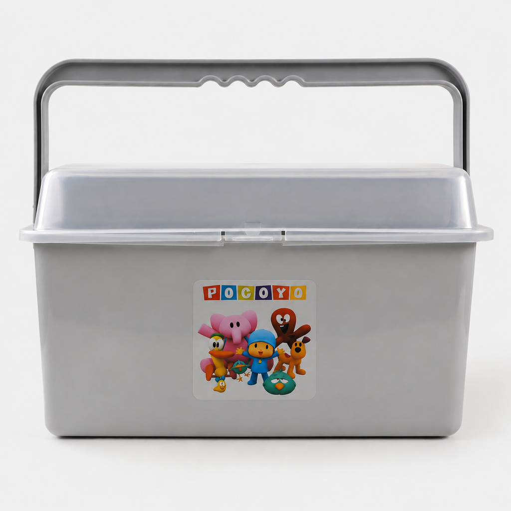 Baby Accessories Storage Box with Handle-Grey