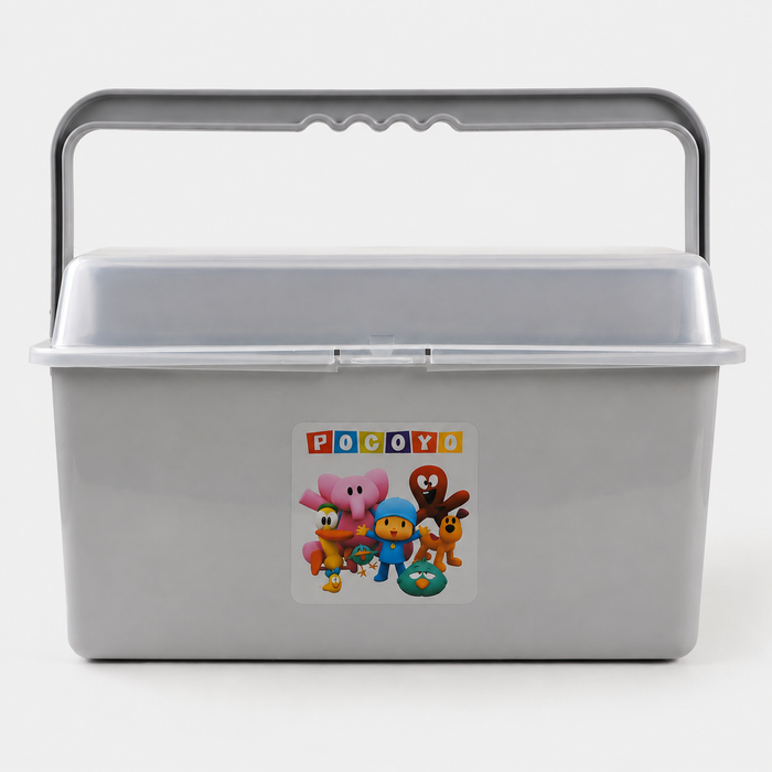 Baby Accessories Storage Box with Handle-Grey