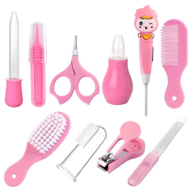 10pcs Baby Manicure set pink