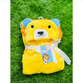 Cute Baby character shawl - Yellow