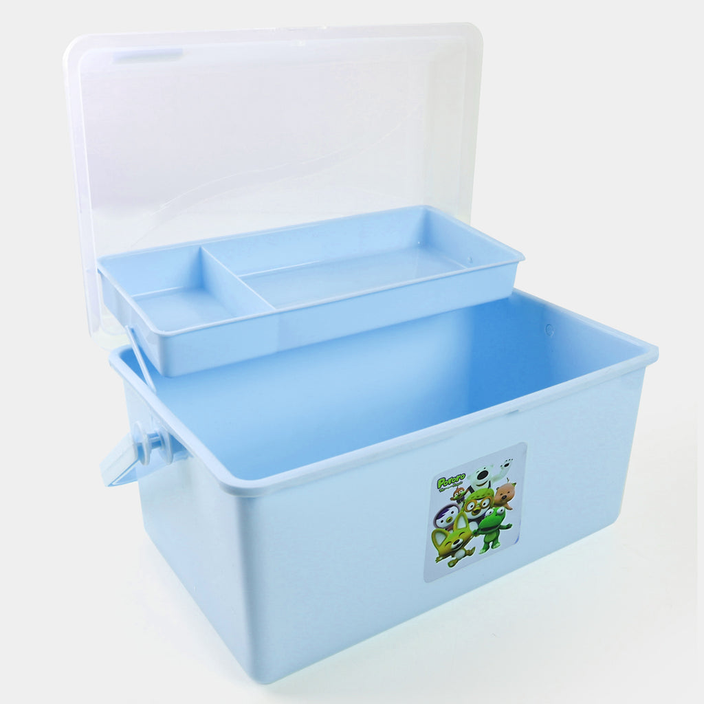 Baby Accessories Storage Box with Handle-Blue