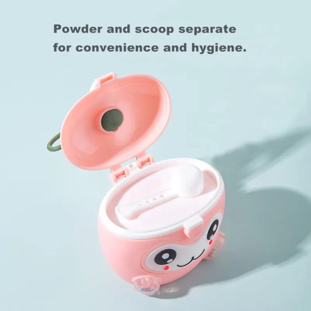 Apple design milk powder container red