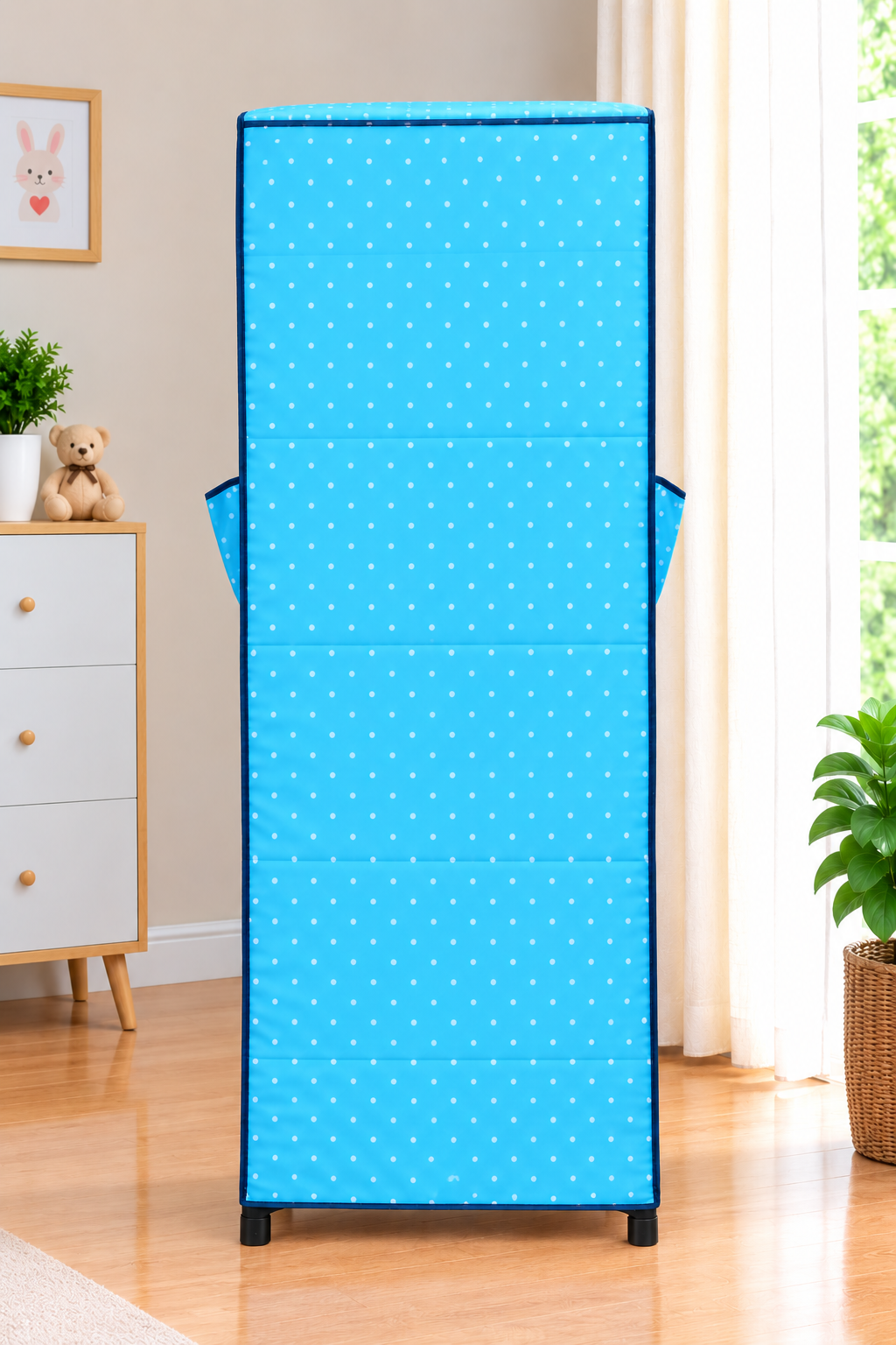 MotherTouch 4 shelf wardrobe - Light Blue