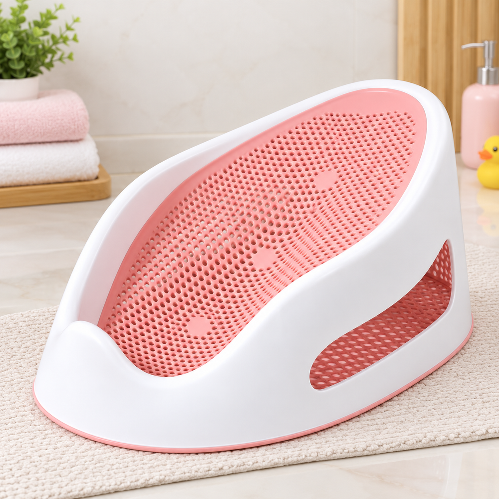 Silicone Bath Seat Pink