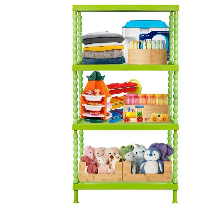 Toddlers 3 shelf foldable wardrobe - Green