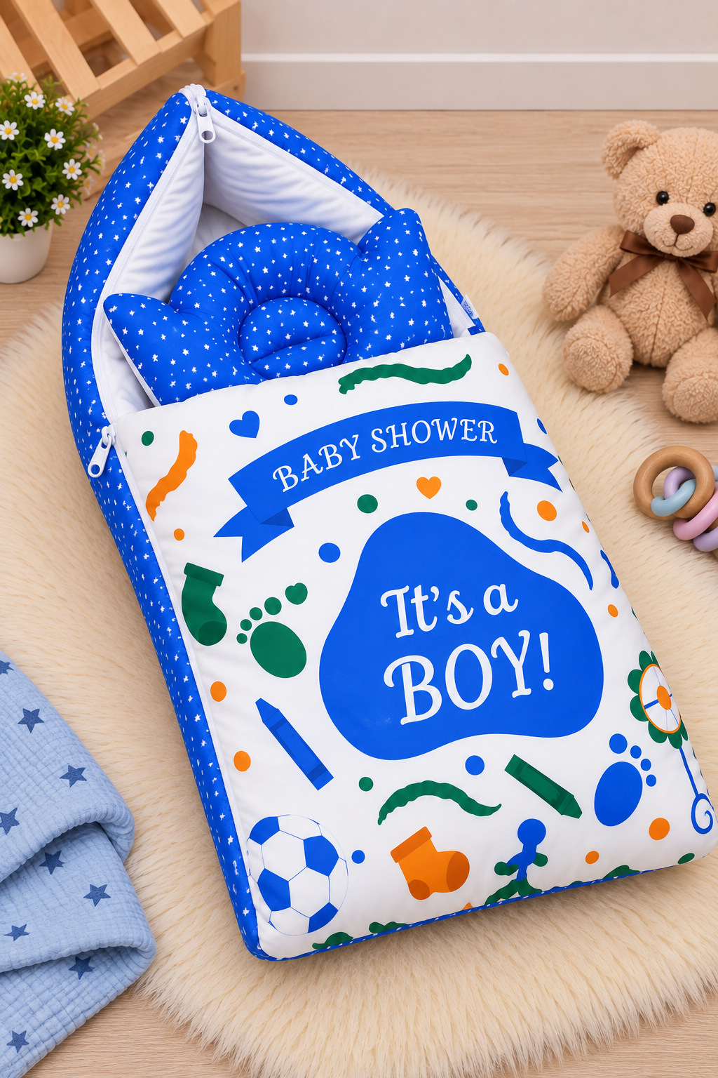 Baby Carrynest-Baby Shower-Its a Boy-Blue