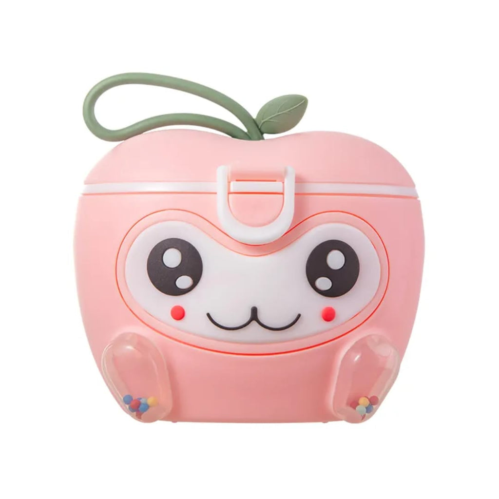 Apple design milk powder container pink