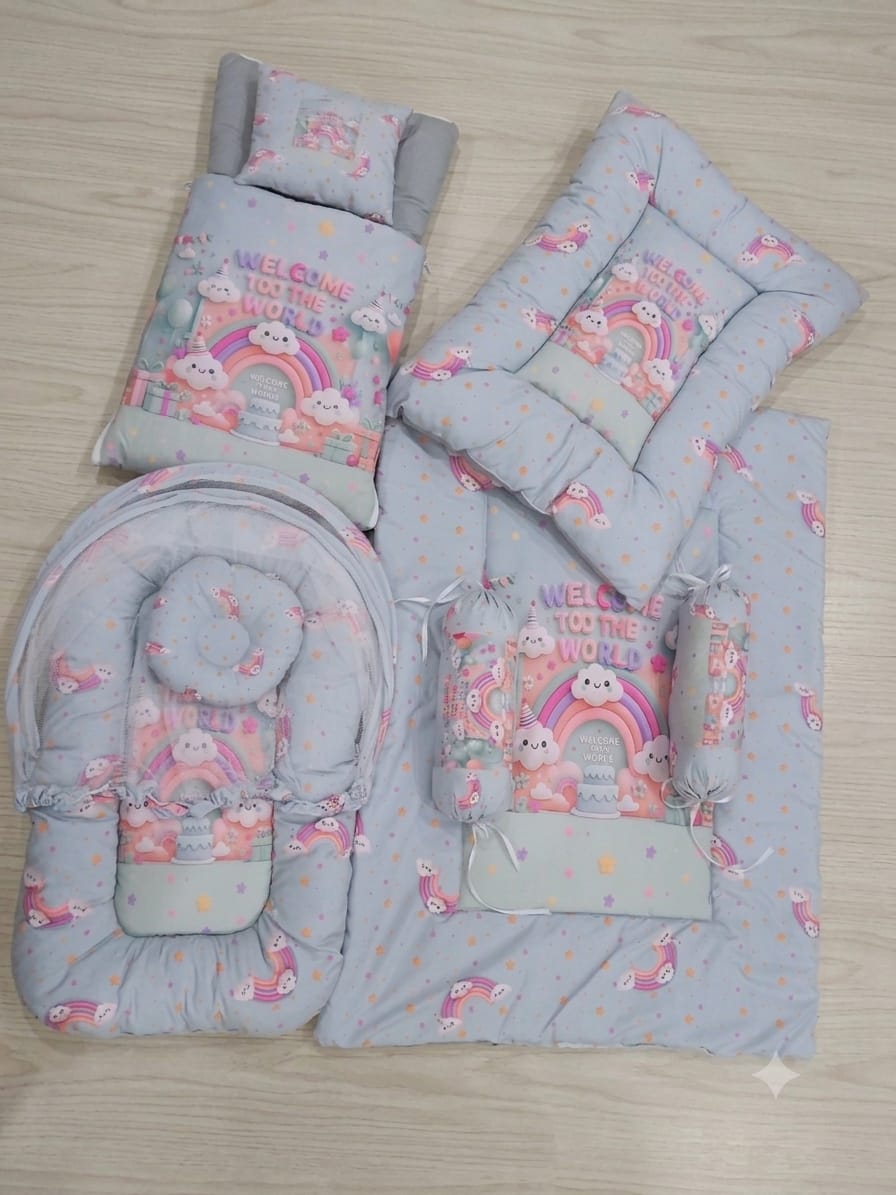 8pcs bedding set - Grey